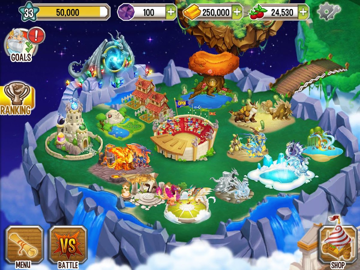 Giao diện Hack Dragon City