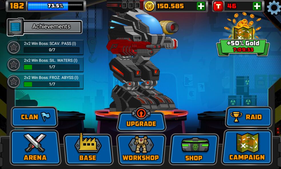 Giao diện trong Super Mechs Hack