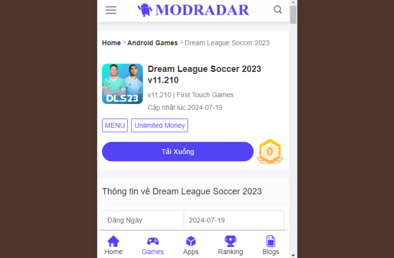 Screenshot 276 1 - Tải Hack Dream League Soccer 2024 DLS Mod v11.210 (Vô hạn tiền)