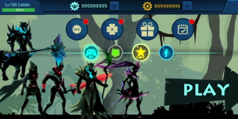 Hack Shadow Fighter Mod Apk 1.71.1 (Menu, Full Money, Diamonds, Gold, Max Level)