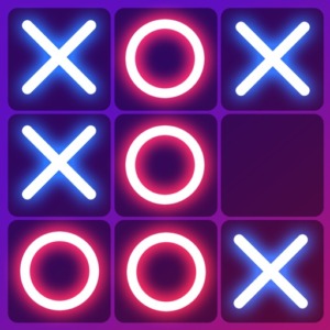 Tic Tac Toe Glow: 2 Player XO Apk v1.0.26