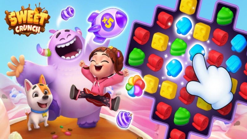 Sweet Crunch – Trò Chơi Ghép 3 Mod V2.3.1 (Unlimited Coins)